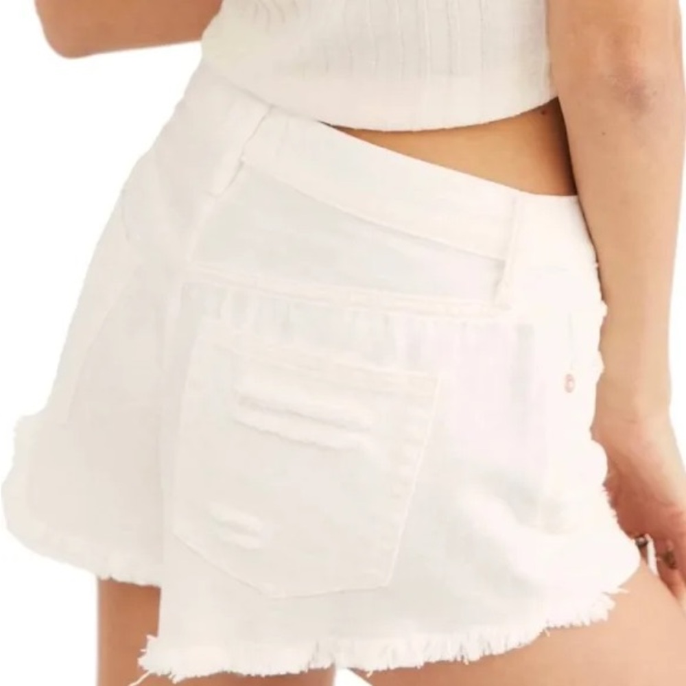 Free People Loving Good Vibrations Denim Shorts